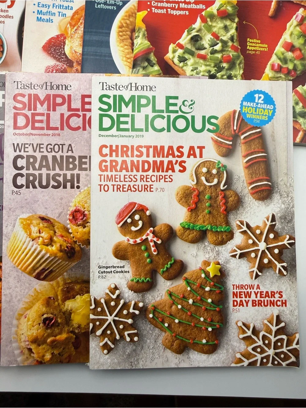 Taste of Home Simple & Delicious Holiday Cookbook Collection-Lot of 13/2016-19